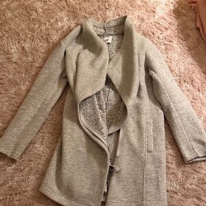 BB Dakota Heather Gray Open Front Cardigan